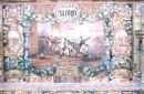 Tilework representing Madrid, Plaza de Espana, Seville